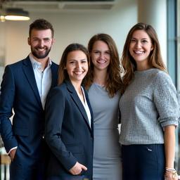 Portrait of a diverse and experienced team of travel industry analysts