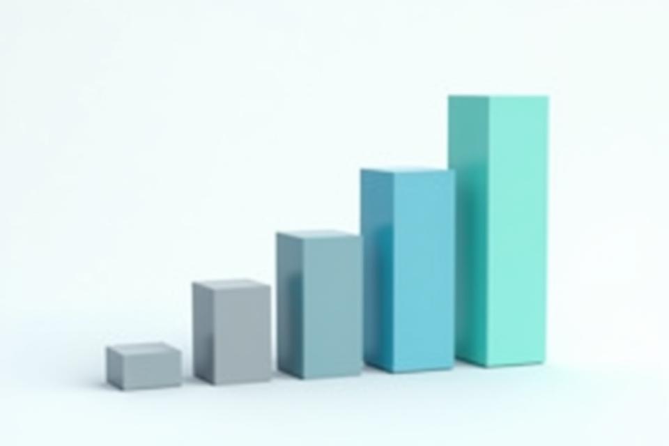 Dynamic bar chart showing projected increase in revenue and bookings with sustainability initiatives, contrasting with baseline.